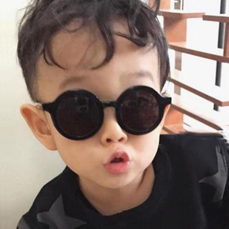 Ronde Zonnebril Kids Meisjes Jongens Kinderen Zonnebril PC Uv-bescherming Brillen Eyewear Mode Colorframe