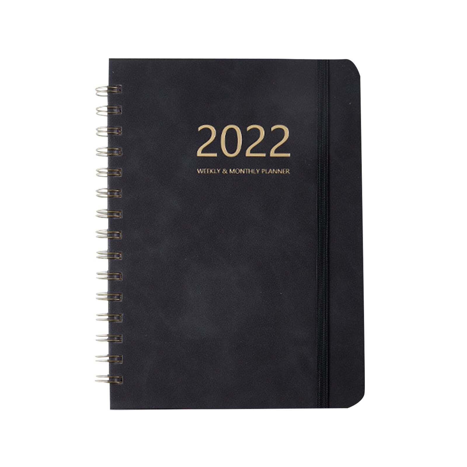 Daily Planner Schedule Business Notebook 2022 Weekly and Monthly Academic Planner Time Management Personal Agenda Organizer: Black