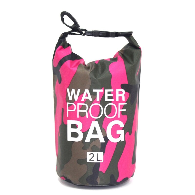 Sac étanche Léger Motif Camouflage – Polyester, IPX3, Pliable, Pour Kayak, Rafting, Pêche Et Randonnée