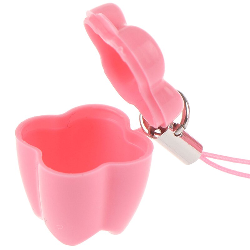 5Pcs Plastic Baby Milk Teeth Case Teeth Box Deciduous Flower Shape Baby teeth box Baby changing teeth storage box