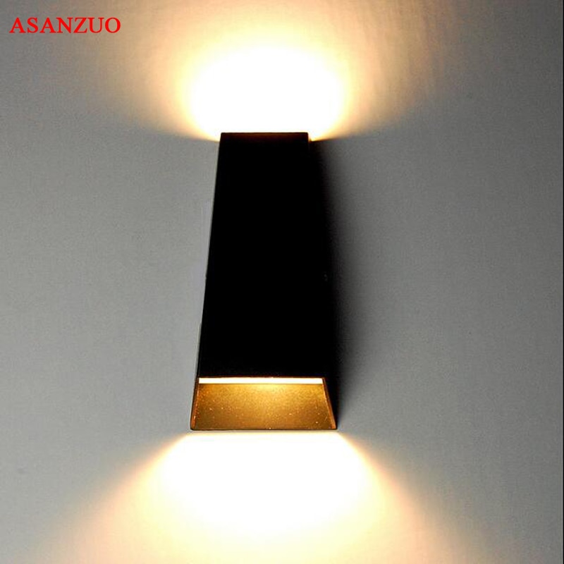 Outdoor Waterdichte Led Wandlampen Up En Neer Wandlamp AC90-260V 2*3W Cob Lamp Aluminium Binnenplaats Tuin veranda Gang Lichten
