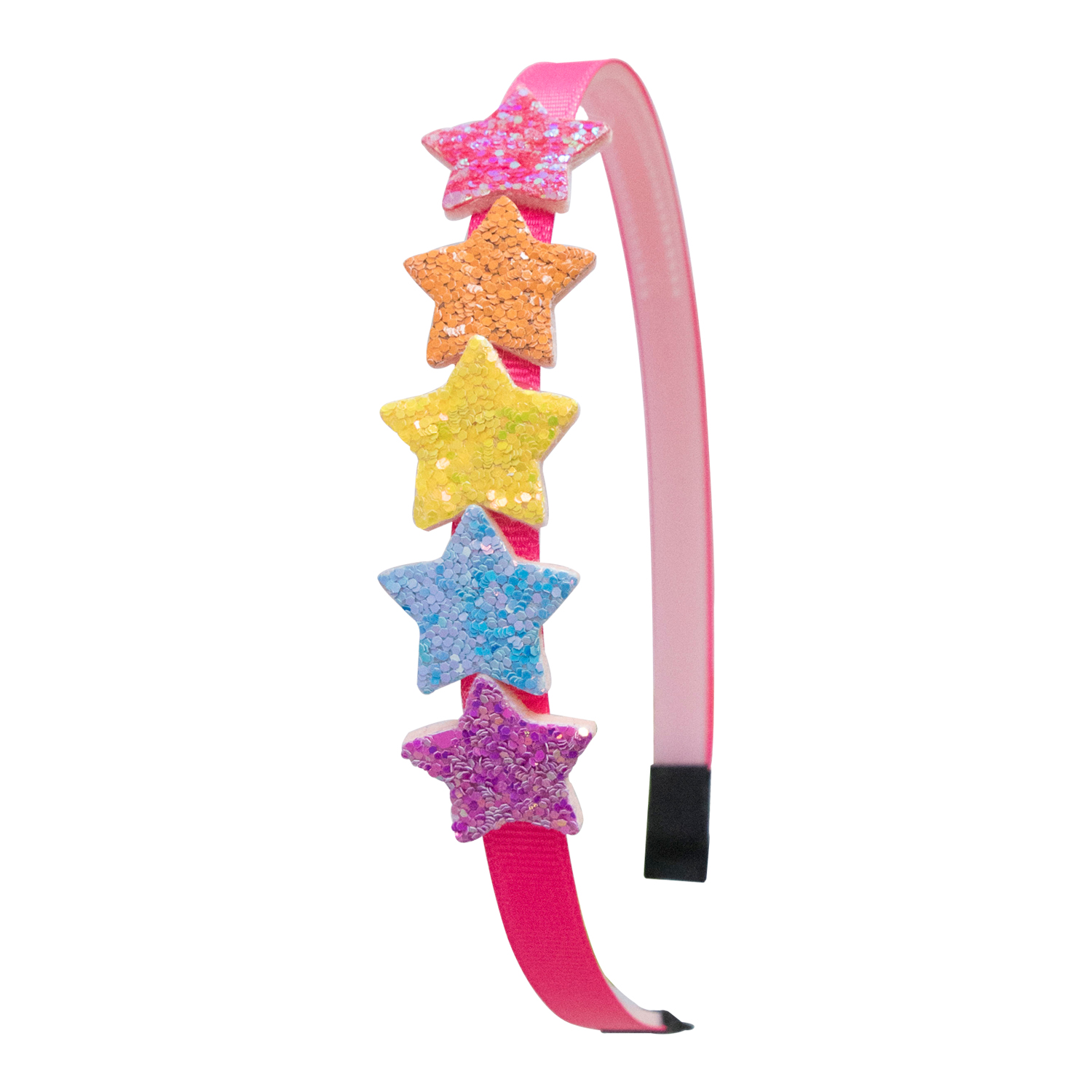 1 diademas bonitas con forma de estrella brillante para niñas, diademas con forma de estrella brillante, accesorios para el cabello para niños: Gris