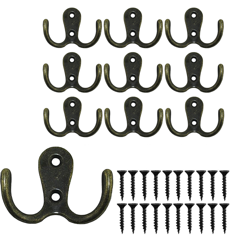 10 stücke edelstahl haken halter wand haken aufhänger schwere klebrige haken hängen haken für bad küche: Bronze