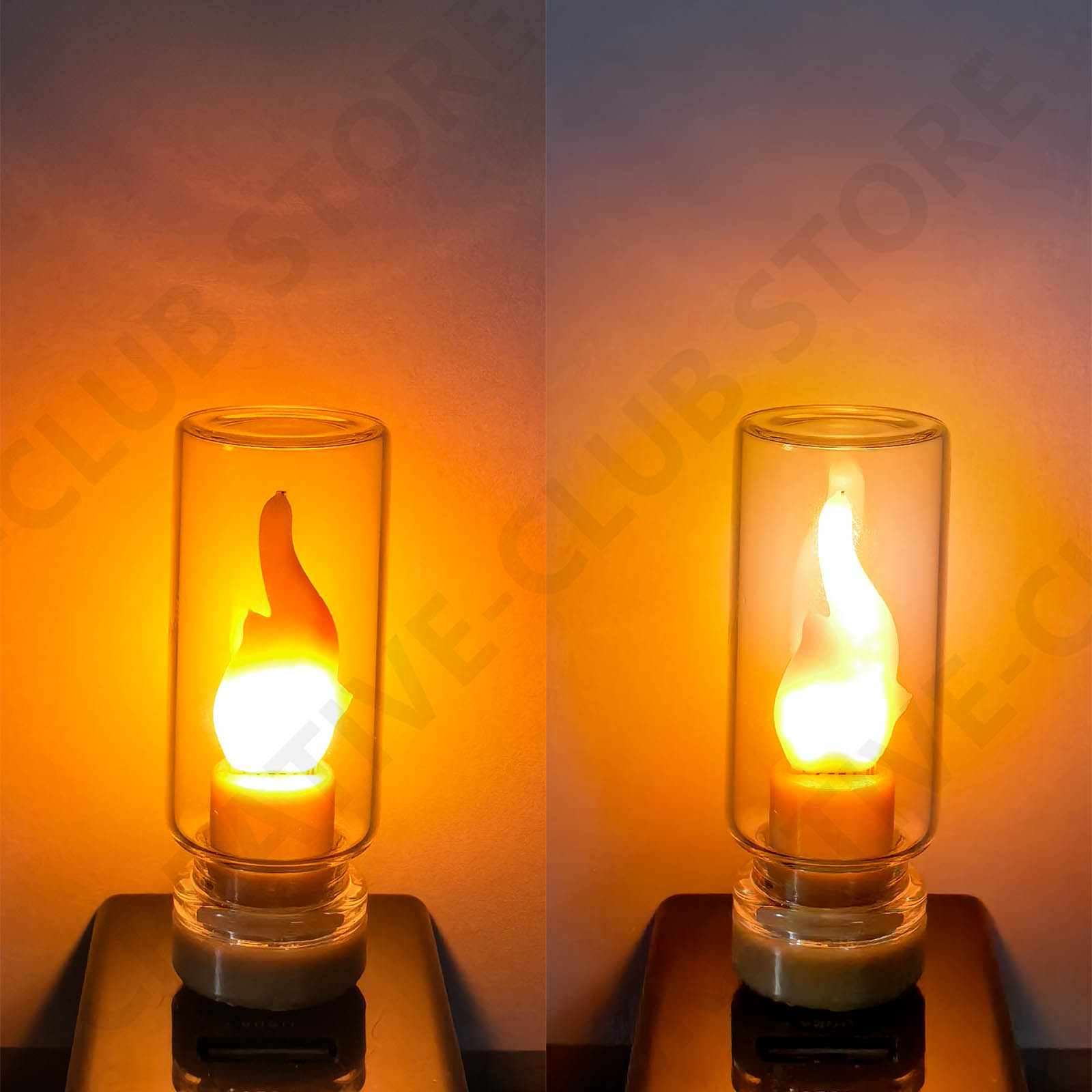 USB Flamme Birne Warm Gelb LED Nachtlicht Atmosphäre Licht LED Filament Licht LED Kerze Birne Kerze Birne Retro USB Auto Licht