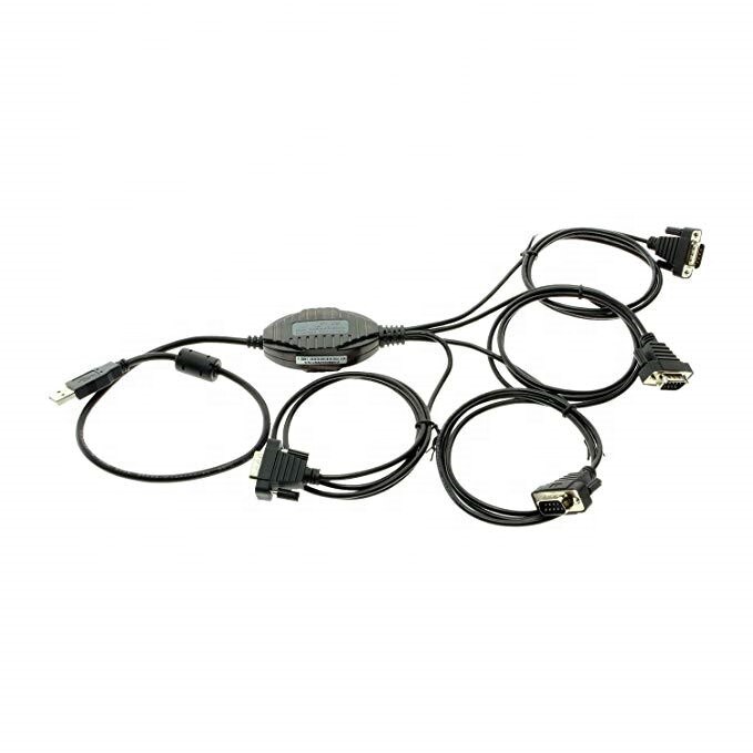4 Port USB to Serial FTDI Cable for MA PC Linux with Windows 10 Certified Drivers