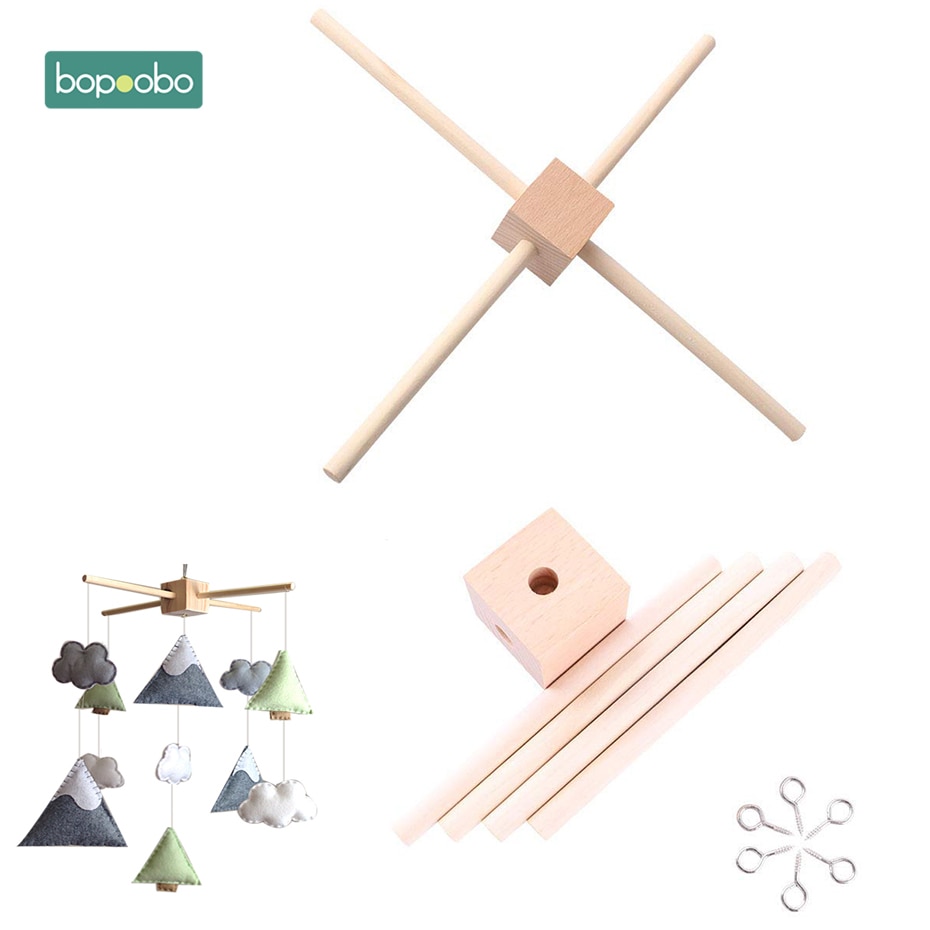 Bopoobo 5Set Baby Kleiderbügel Baby Mobile Krippe Aufhänger Rahmen Handy DIY Handwerk Baby Spielzeug Für Kinder Halter Arm Halterung baby Rassel