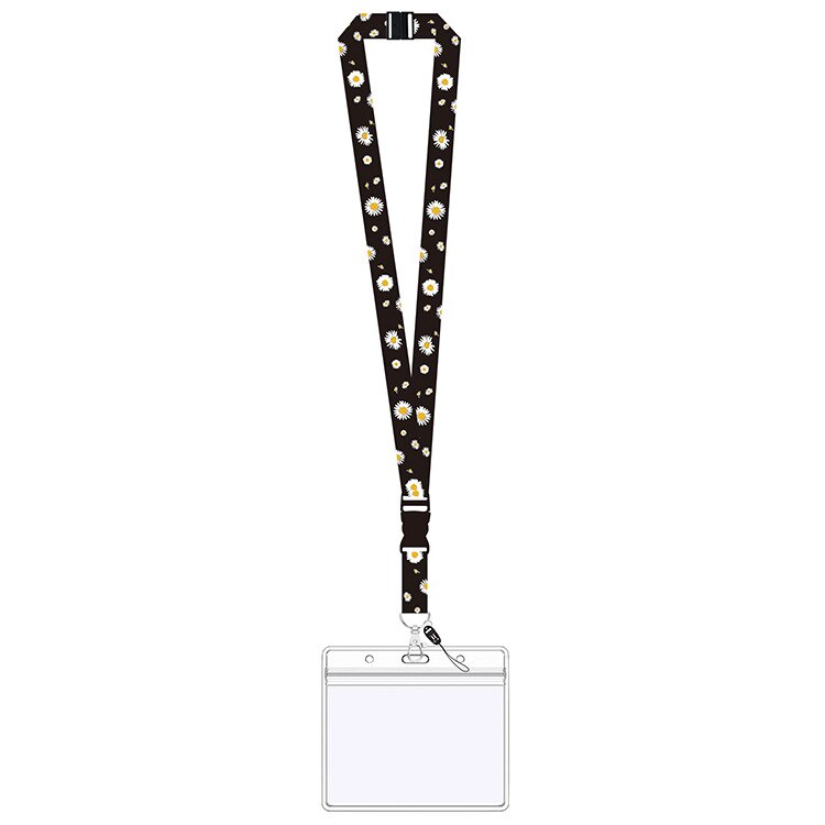 Bloem Zakelijke Creditcard Houder Plastic Werknemer Card Cover Student Lanyard Intrekbare Pull Clip Badge Id Naam Card Case: 03