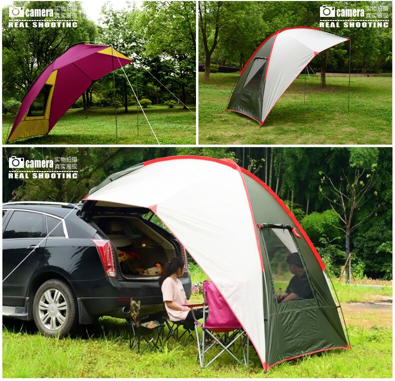 Tragbares, wasserdichtes auto-heckzelt, außenzelt für camping, outdoor-autozelt, anhängerzelt, dachzelt für strand, sonnenschirm, autozelt