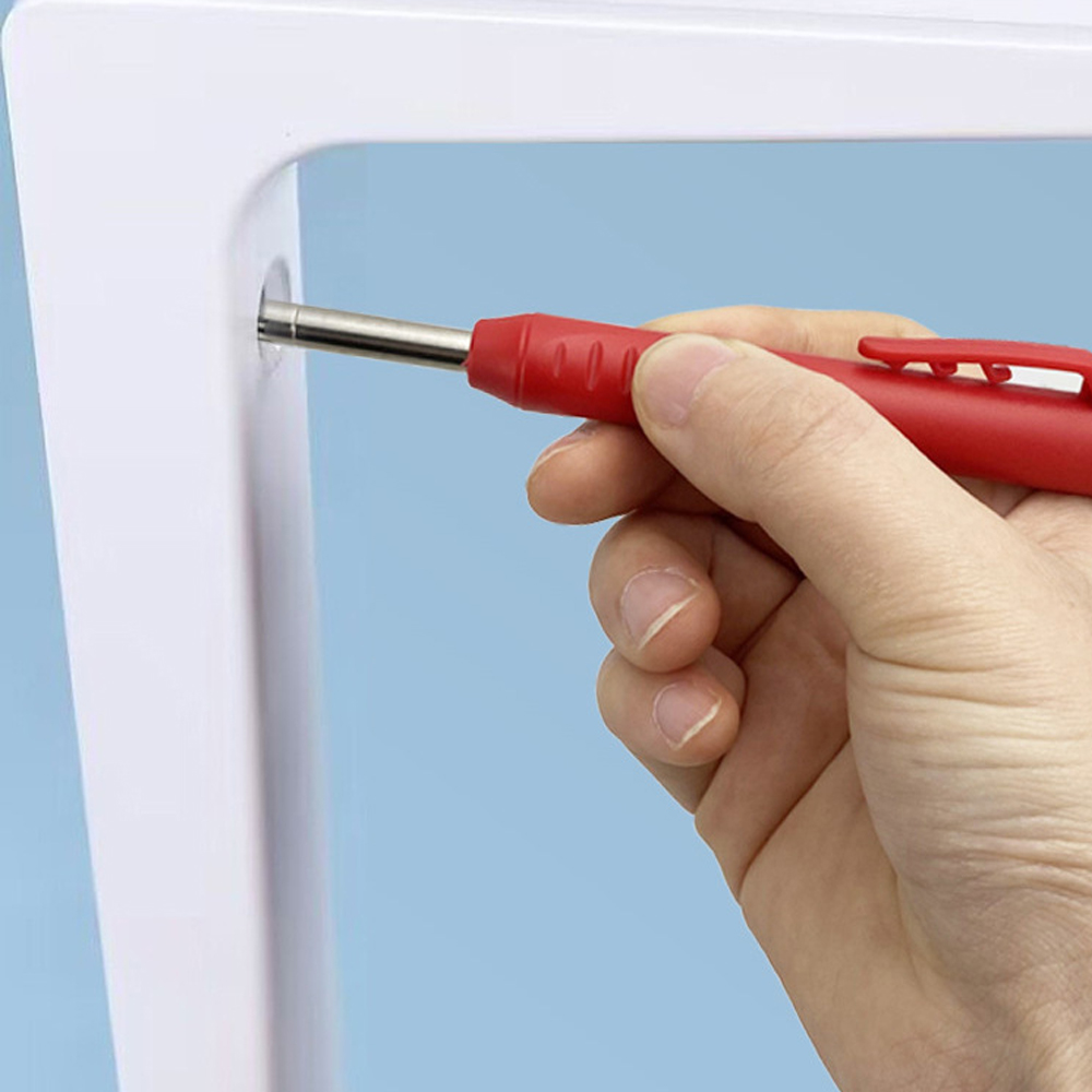 Heldekkende mekanisk blyant for snekkerarbeid, langt hode, dyphullsmarkører, penn, blyanter, påfyllingsstifter, spisser, skrivesaker