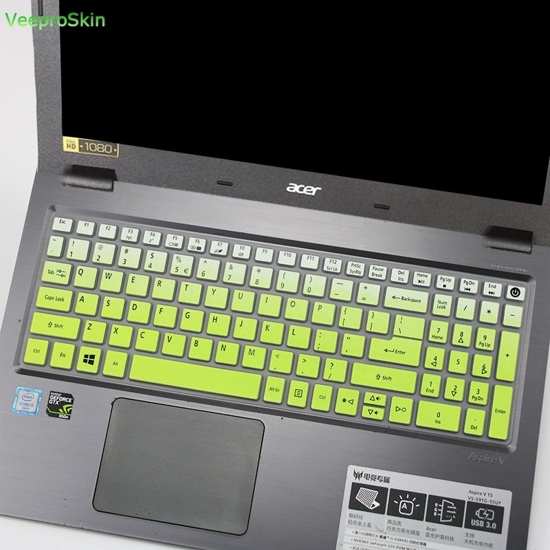 For acer aspire 5 a515-51 a515-51g a517 a517-51 a517-51g 15.6 -tommers silikontastaturdekselbeskytter