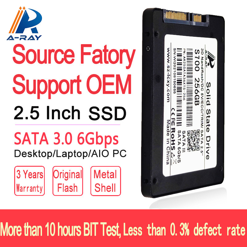 Internal Solid State Drives 128GB 256GB 512GB 1TB 2.5&#39;&#39; SATA III 6Gb/s Internal SSD 3D TLC for Laptop