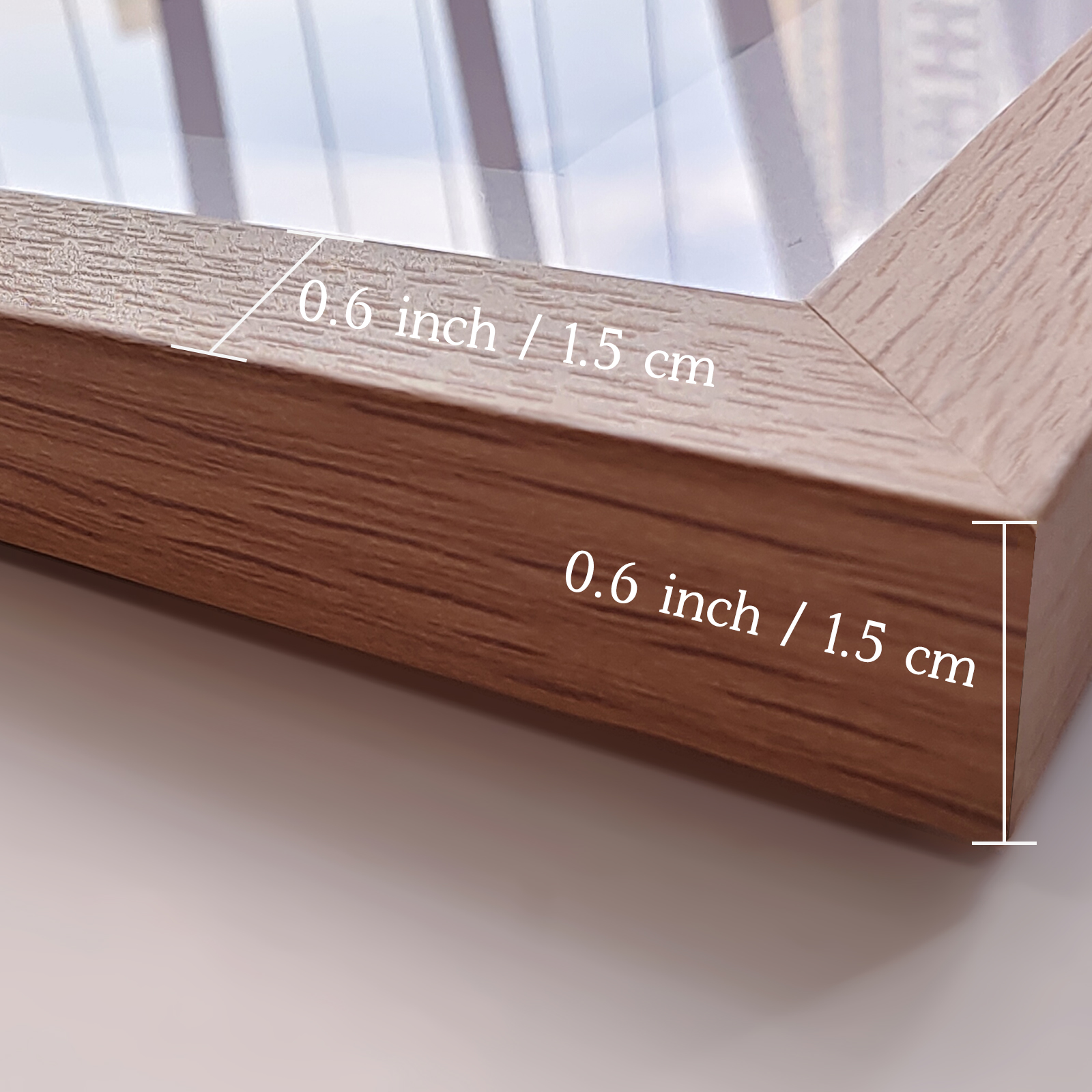 Matte Black/WoodColor Wall Gallery Picture Frame, 12x16/11x14/8x10/8x8/5x7/4x6 Inch, Matte/Wood Grain Wall Hanging Photo Frame: 6 inch / Dark Khaki