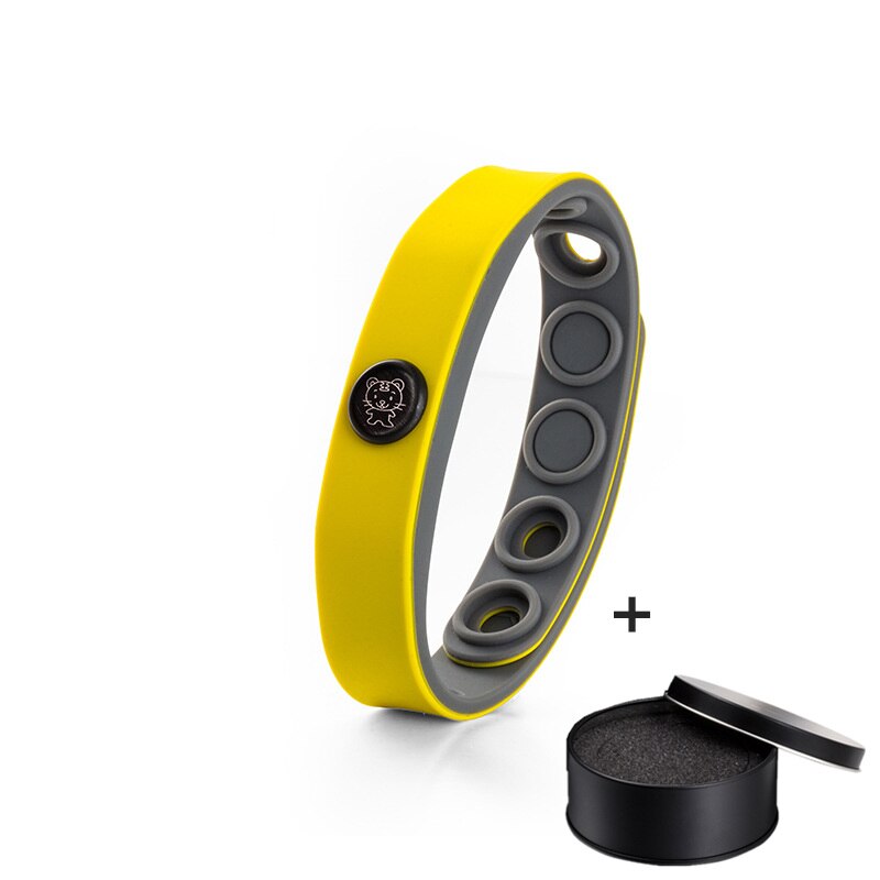 Pulseras de señal del zodiaco, pulsera de energía de iones negativos, turmalina de silicona, resistente al agua, Color de joyería,: Tiger