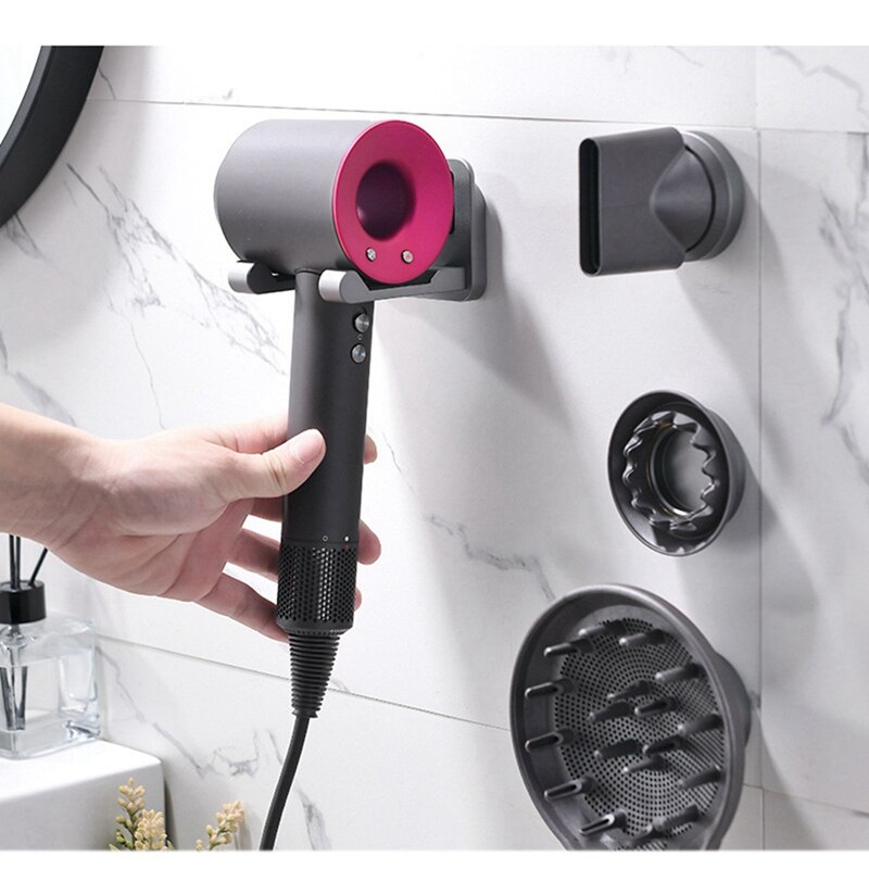 Support mural pour sèche-cheveux Dyson Supersonic, étagère de salle de bain, support de rangement pour sèche-cheveux