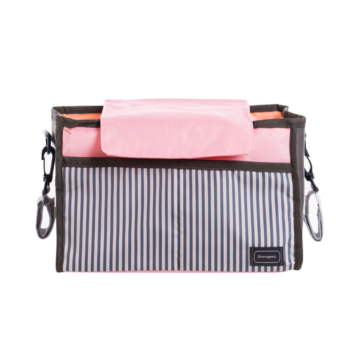 Universele Baby Kinderwagen Buggy Organisator Multifunctionele Kinderwagen Opslag Cup Holderbag: Roze