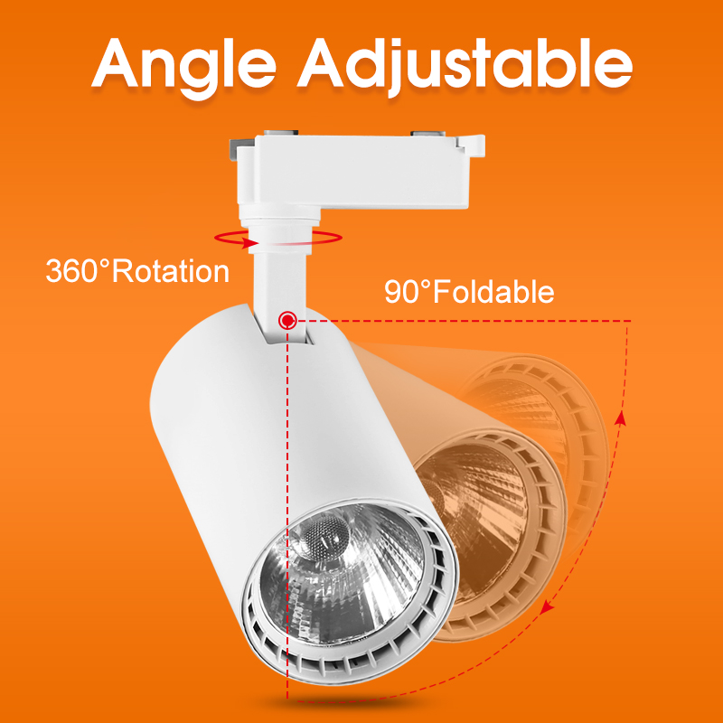 Set Spot Led Track Light Rail 220v Led Ceiling Adjustable Spotlights 30W Fixture Bedroom Kitchen Store Living Room Decor Light