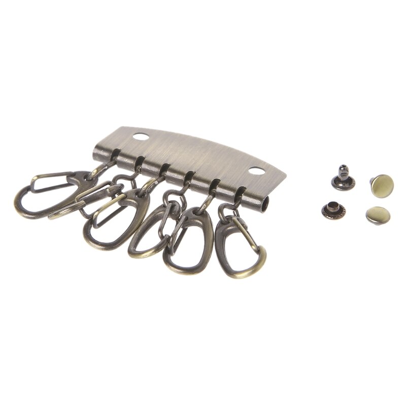 Gør-det-selv hummer låse clips taske nøglering krog nøglering pung pung tilbehør: Bronze