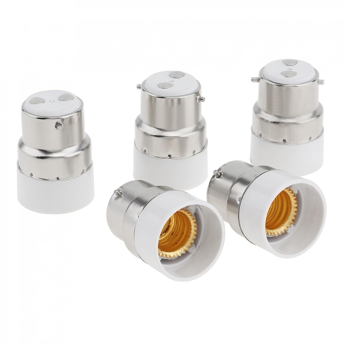 Led Lamp Sockets 5 Stks/partij B22 Om E14 Led Lamp Base Adapter Universele Licht Converter Lamp Socket Houder Lamp Base adapters