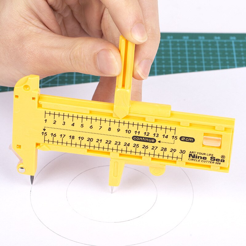 Circle Cutter Compass Circles Photo Paper Cutter DIY Tool Tangential Device 10-300mm Diameter Round Cutter Teach Tool