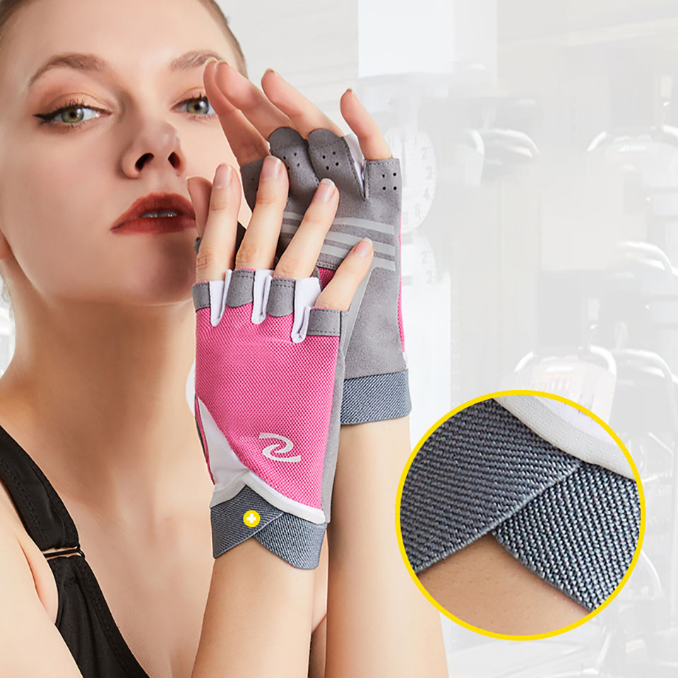 GOBYGO-Gants de levage demi-doigt WePackage, fitness, vélo, l'hypothèse, coordonnants, respirants, gants d'entraînement d'haltères, 1 paire