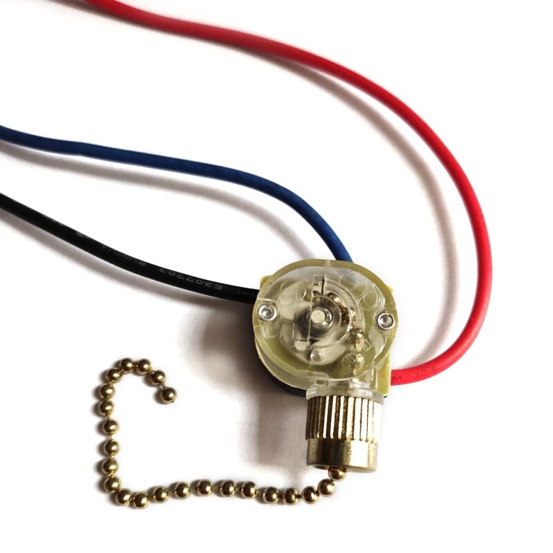 M2EE 3-Draad Wandlampen Pull Schakelaar Vervanging Universele Plafond Ventilator Aan-uit Elektrische Schakelaar Met Pull cords