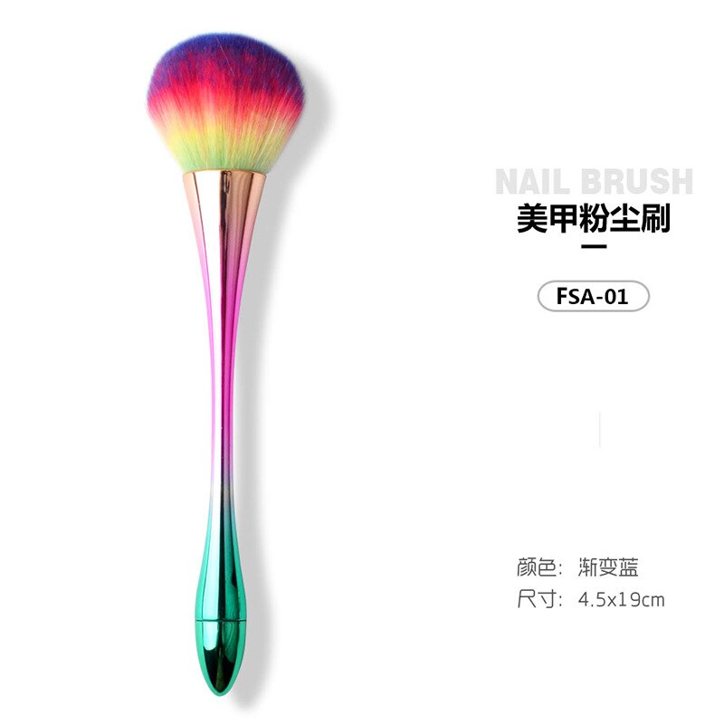 Zachte nagelstofborstel, nail art borstel, acryl uv gel nagellak, nylon nagelreinigingsborstel voor manicure, nagel diy tools: 6