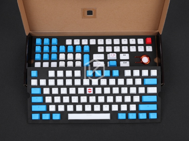 taihao pbt double shot keycaps for diy gaming mechanical keyboard Backlit Caps oem profile light through red blue white grey