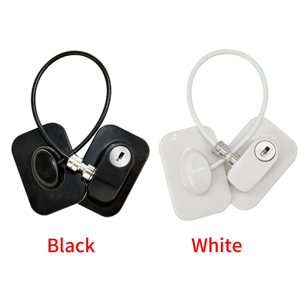 Cabinet 1 Key Refrigerator Door Freezer Window Lock Children Security Baby Safety Non Drilling Home Easy Install Restrictor