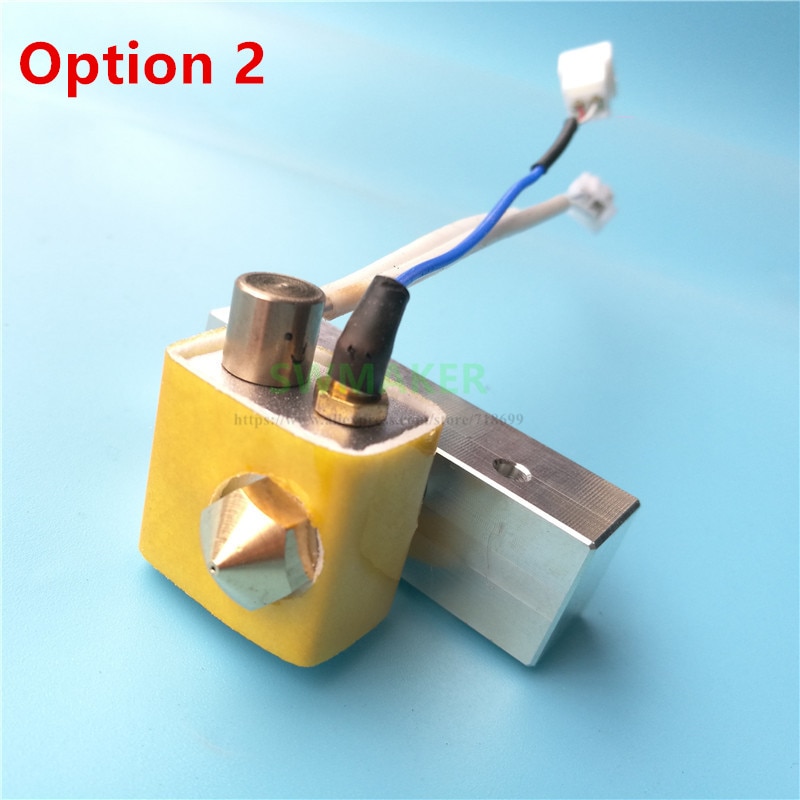 Dreamer nx hotend ekstruder kit med køleblok + varmelegeme + k termoelement til flashforge dreamer  nx 3d printerdele