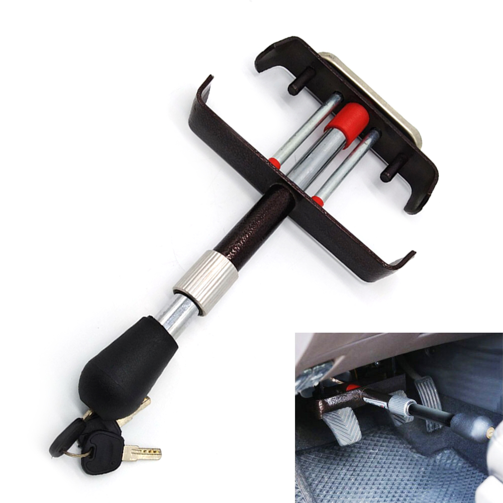 Car Clutch Lock Universal Auto Brake Pedal Lock Theft Protection Locking Tool Anti-Theft Brake Clutch Pedal Lock