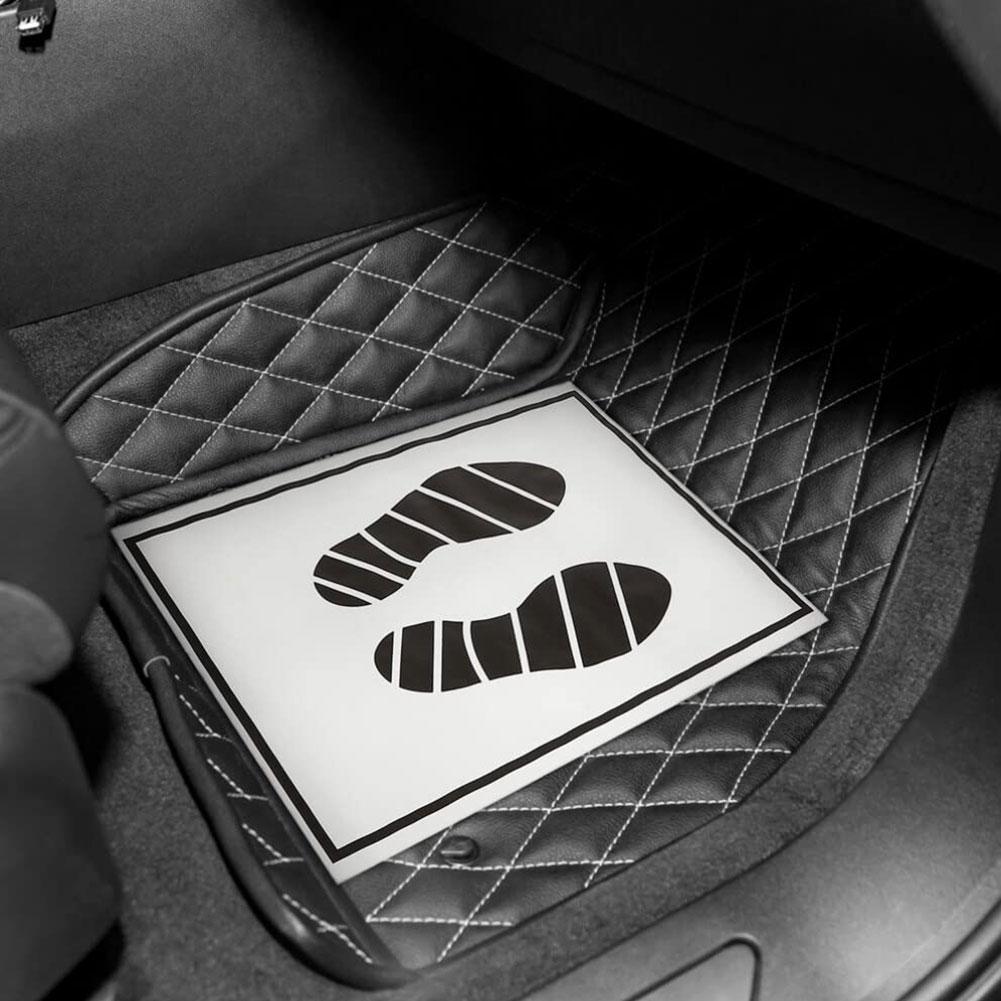 25/50 Stück Einweg-Auto-Fußmatten, tragbare Papier-Fahrzeug-Fußpolster zum Schutz von Autozubehör