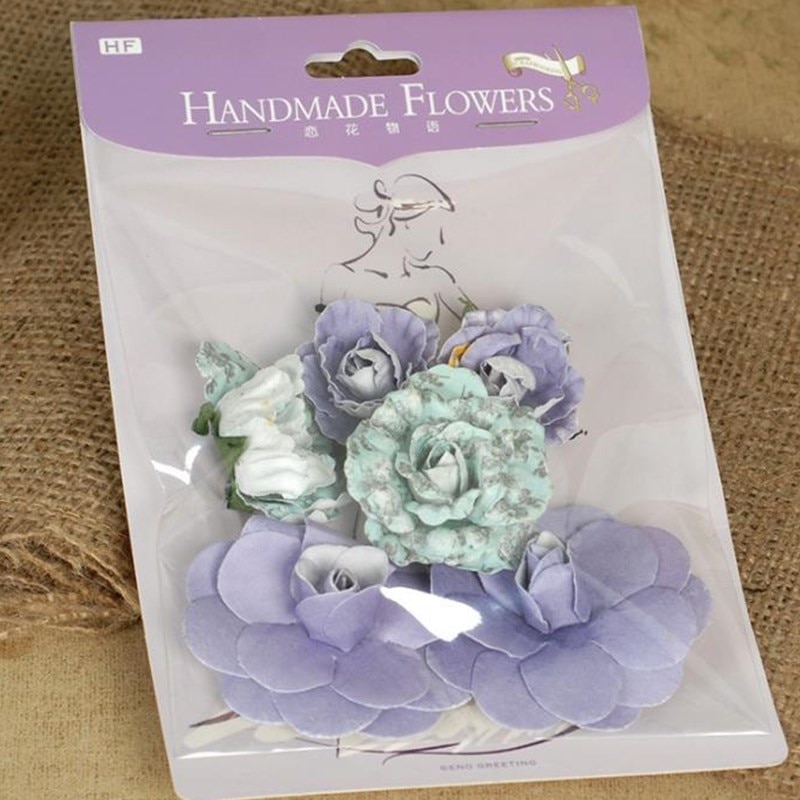 Diy Handgemaakte Bloemen Pack 3D Mooie Papieren Bloem Voor Kaartmaken, Scrapbook Embellishments