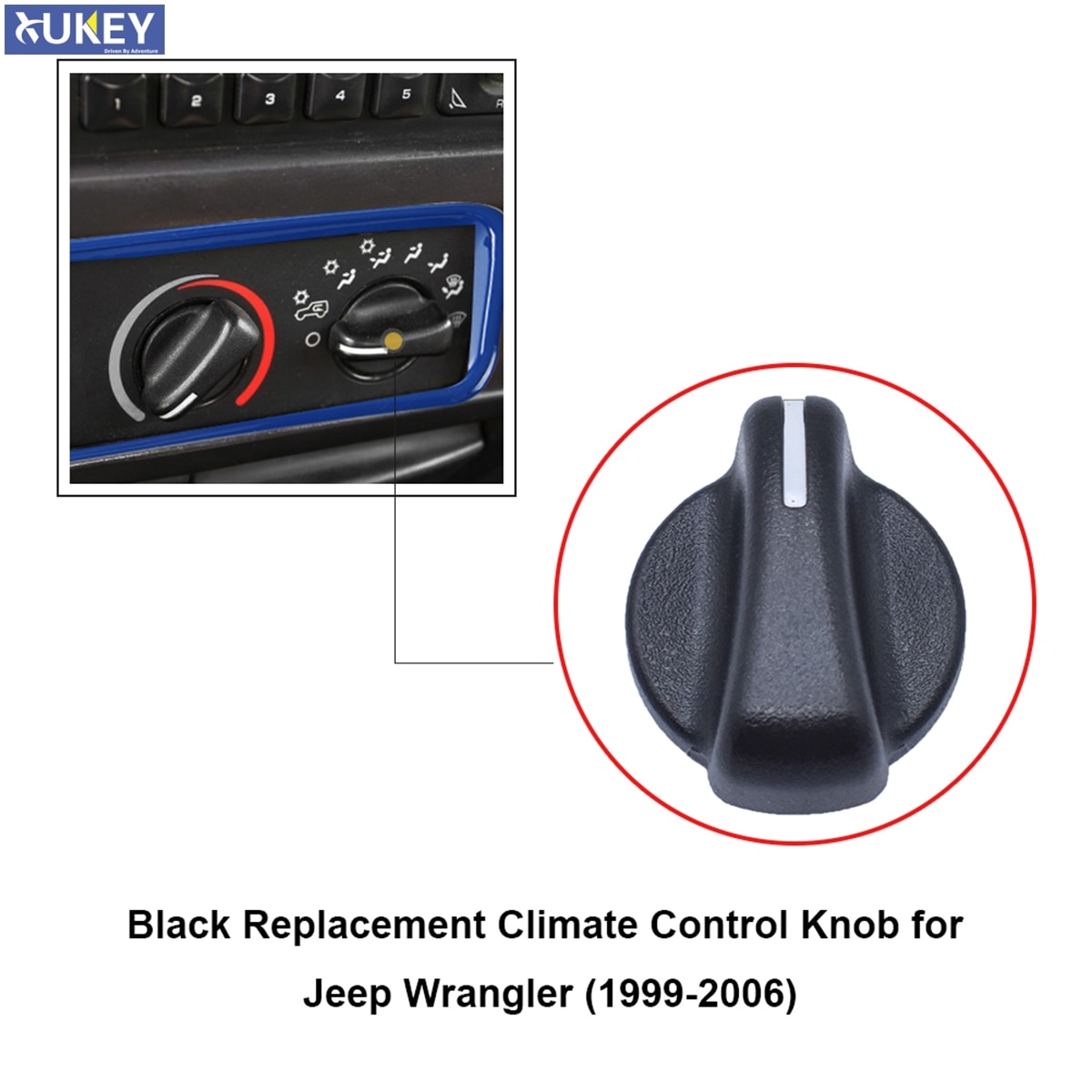 Värmare klimatanläggning klimatkontroll för jeep wrangler  tj 1999-2006 för dodge ram van 1999-2003 ac knappar för knappbrytare