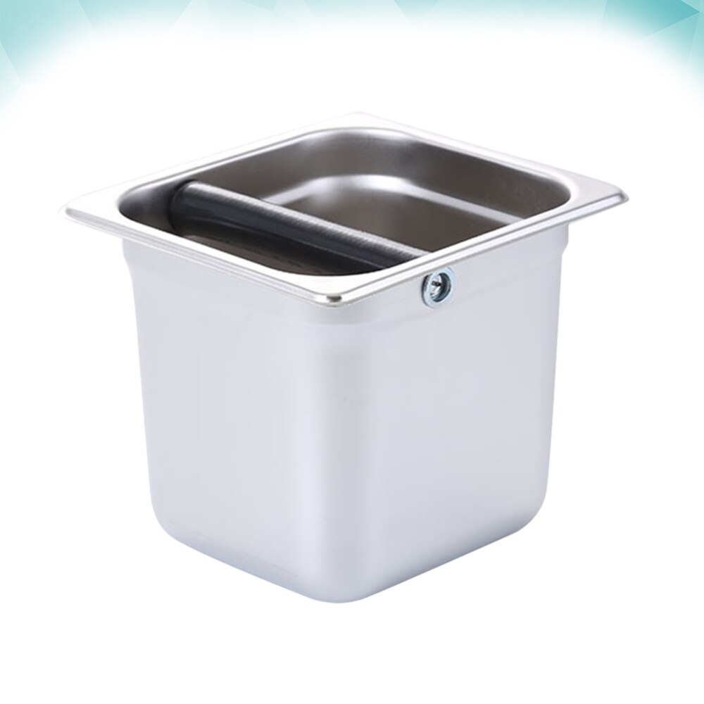 1Pc Coffee Residue Bucket Coffee Accessories Espresso Grinds Waste Bin Stainless Steel Bin for Coffee Home Shop