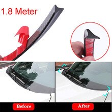 Car Seal Strip Rubber Universal Wind Deflector Windshield 1.8M Practical