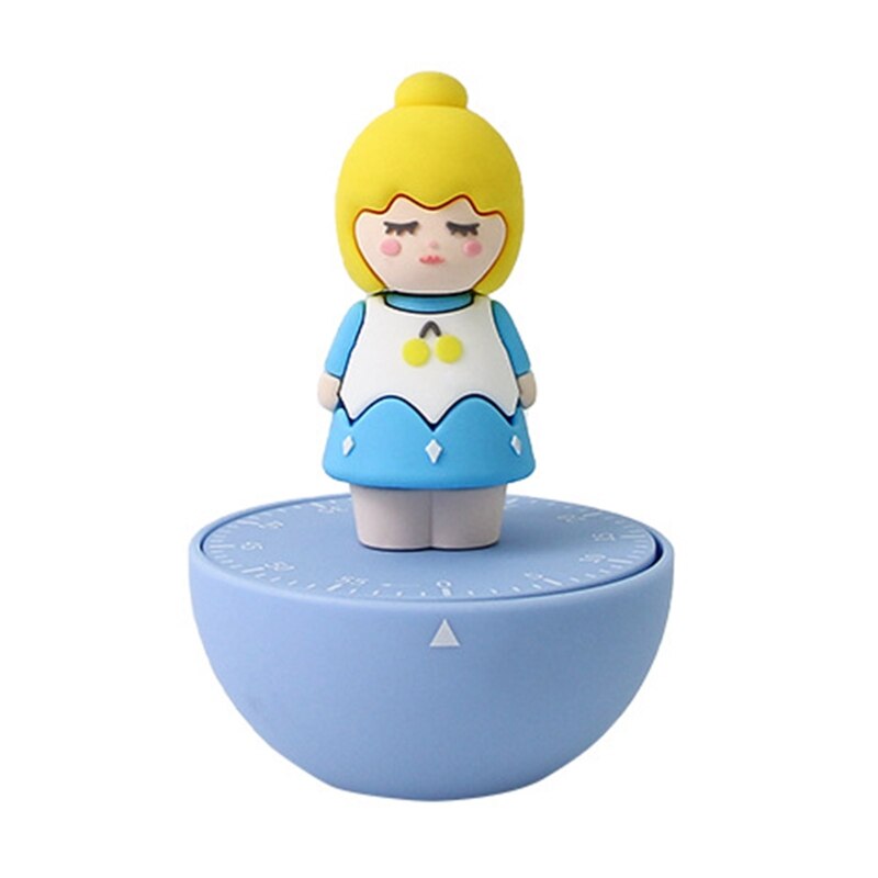 Dream Girl – minuterie de rappel mécanique pour la cuisine, pour apprendre l&#39;efficacité du travail: Blue