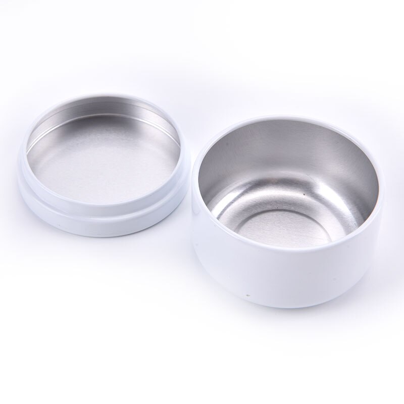 1Pcs Kaars Tin Ronde Metalen Blikken Doos Kaars Tin Aluminium Jar Opslag Reizen Blikken Ronde Metalen Blikken Kaars Containers kaars Potten
