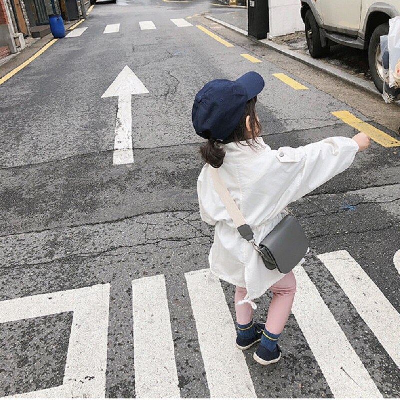 Spring Autumn Girls Windbreaker Jackets Coats Baby Girl Hooded Outwear Kids Clothes Children's Thin Jacket Clothing