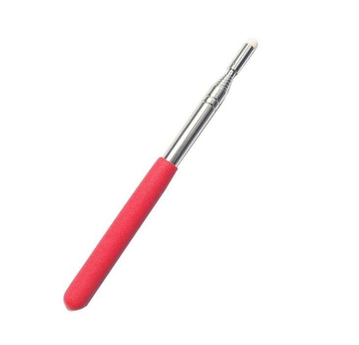 Professionele Touch Whiteboard Pen Vilt Hoofd 1 Meter Rvs Telescopische Pointer: Red