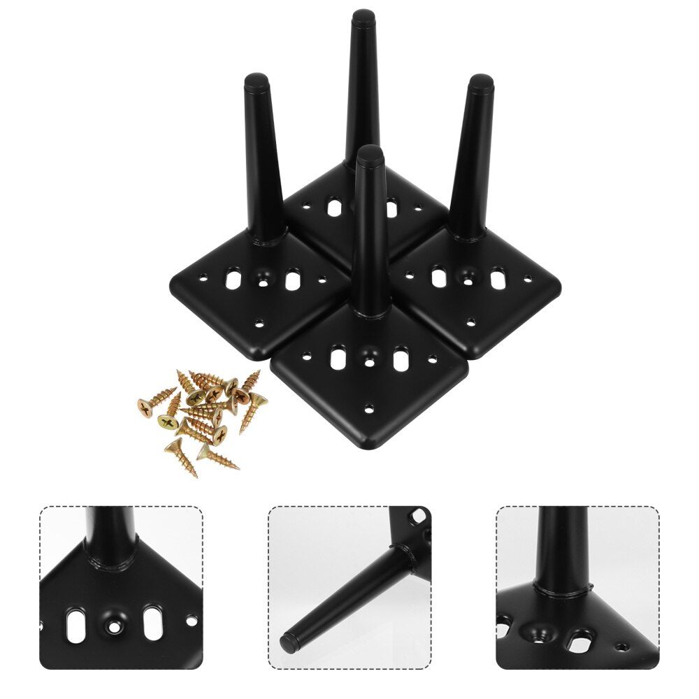 4 szt. Strona główna metalowa żelazna nóżka robić sofy szafka noga łóżko noga meble wsparcie stopy