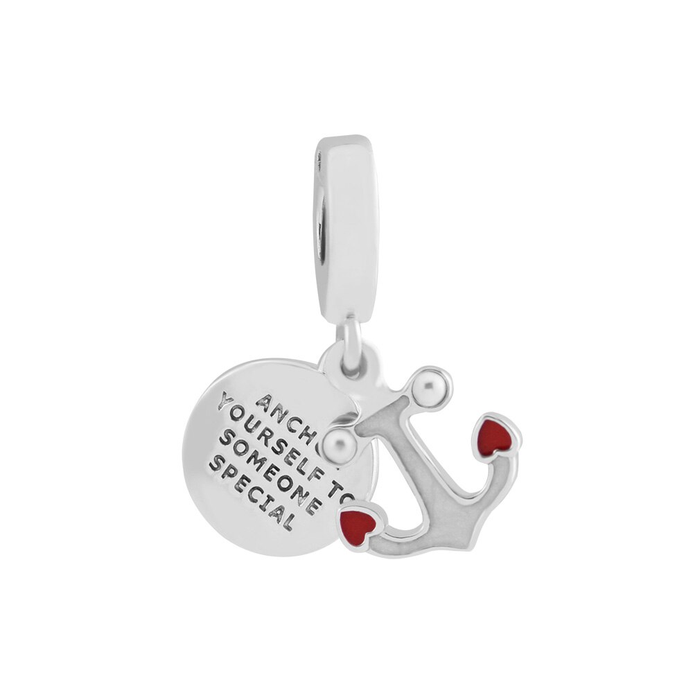 Perline 925 Sterling Silver New York Mette In Evidenza Ciondola il Fascino Misura Pendenti E Ciondoli Bracciali Gioielli FAI DA TE per Le Donne Degli Uomini del Regalo 02775: Anchor of Love