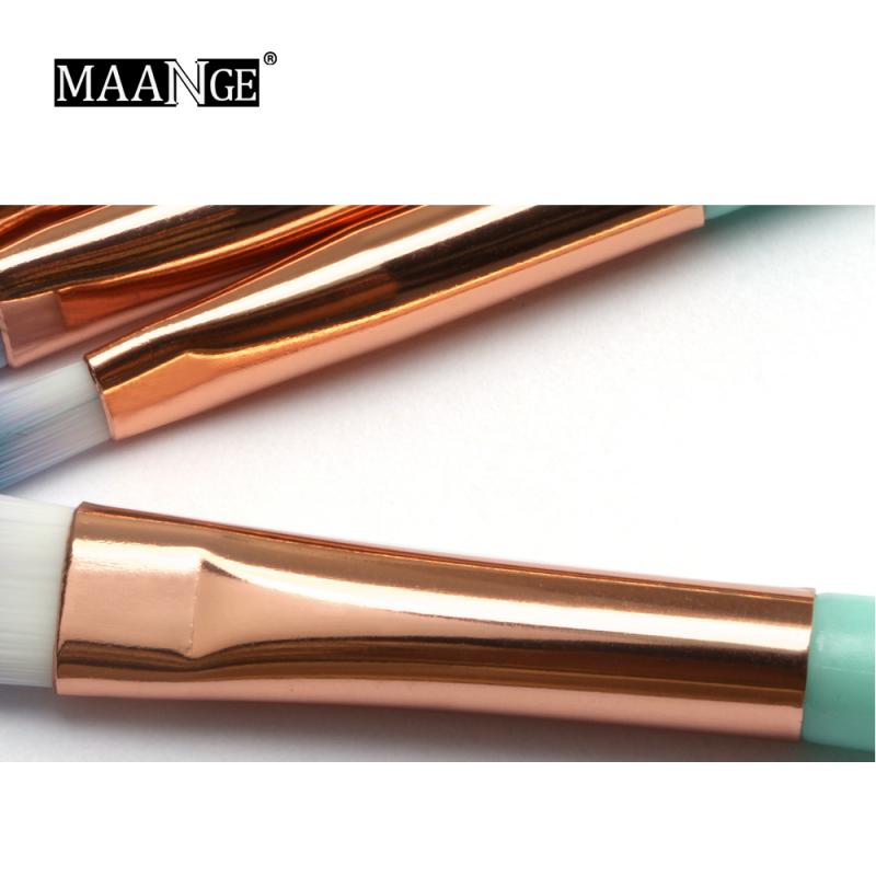Portátil 10 unids/set maquillaje de ojo cepillo de sombra delineador frente Kit de herramienta de las mujeres ojo maquillaje cosméticos