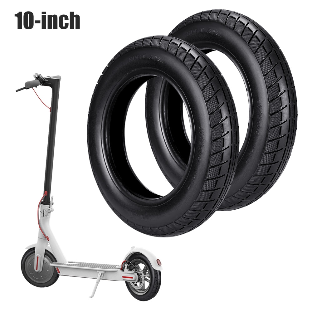 Para xiaomi m365 pro scooter elétrico 10 Polegada pneu preto anti-escorregar inflável scooter elétrico capa de roda para xiaomi m365: 2pcs