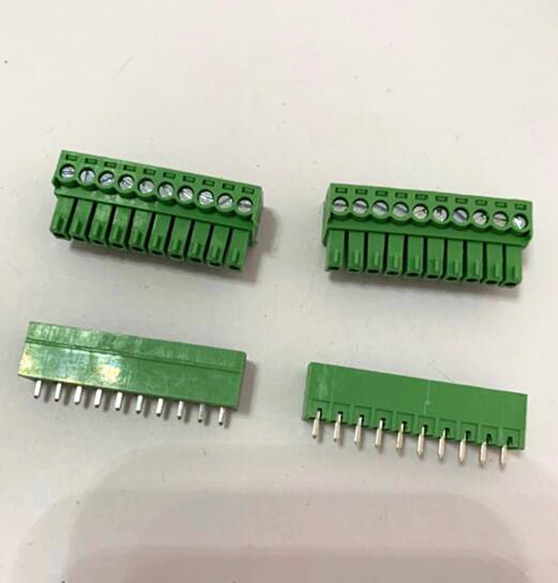 10sets Plug-in PCB terminal block 2EDGK pitch 3.81mm 2P 3P 4P ~ 16P MC1.5 Phoenix terminal straight needle seat