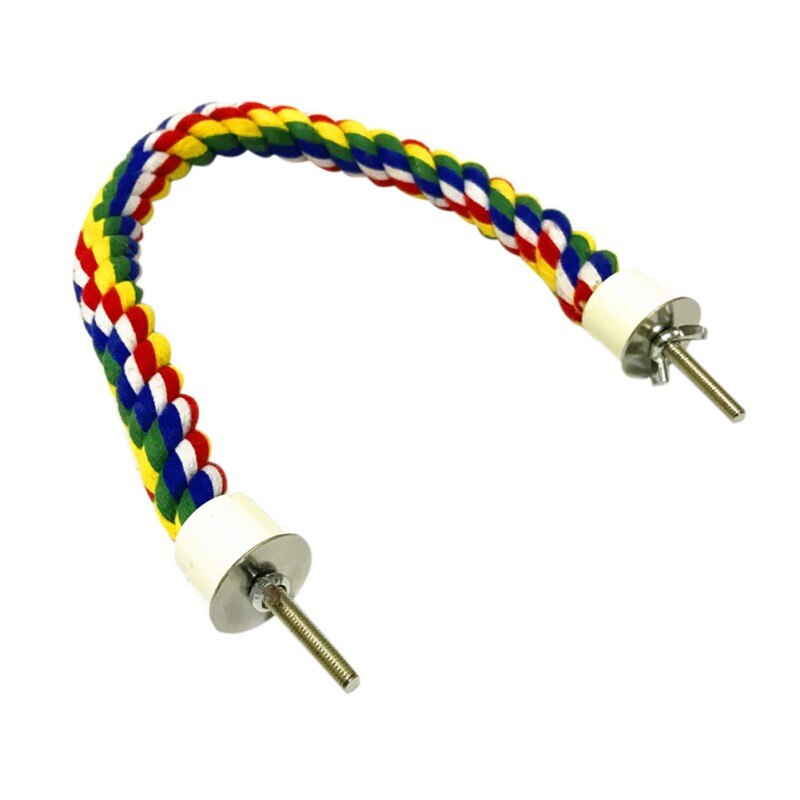 Agapornis-soga para cotorra de pájaro interactivo, accesorios de jaula, juguetes para loro, perca cómoda, Bungee Bird, juguetes de algodón