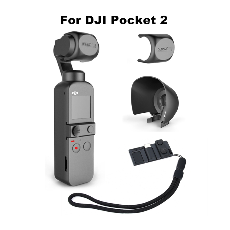 Kit d&#39;accessoires pour DJI Osmo Pocket 2, couvercle de caméra, support d&#39;adaptateur de téléphone, capuchon de pare-soleil, Base Combo, support de bureau: Accessory Combo
