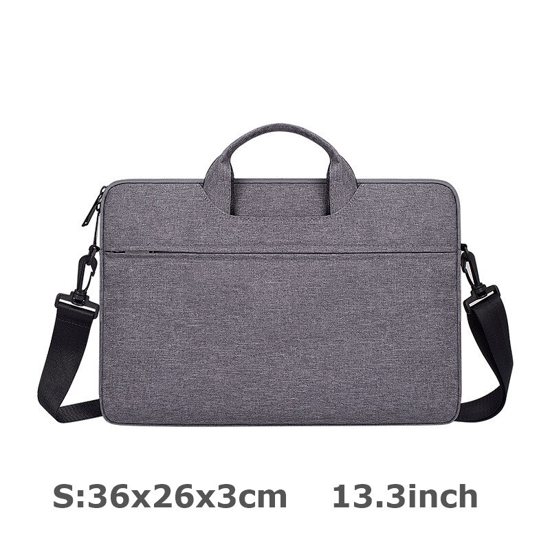 Los hombres portátil maletín Portátil Bolsa de hombro impermeable bolso bandolera para ordenador portátil Ordenador Portátil Bolsa: 4-S