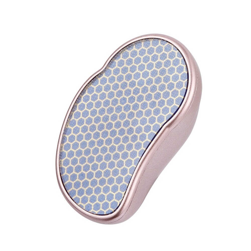 Nano glas fodrist fodgitter enhed hæl fil polering død hud callus remover hud glattere fodpleje pedicure værktøjer: Rose