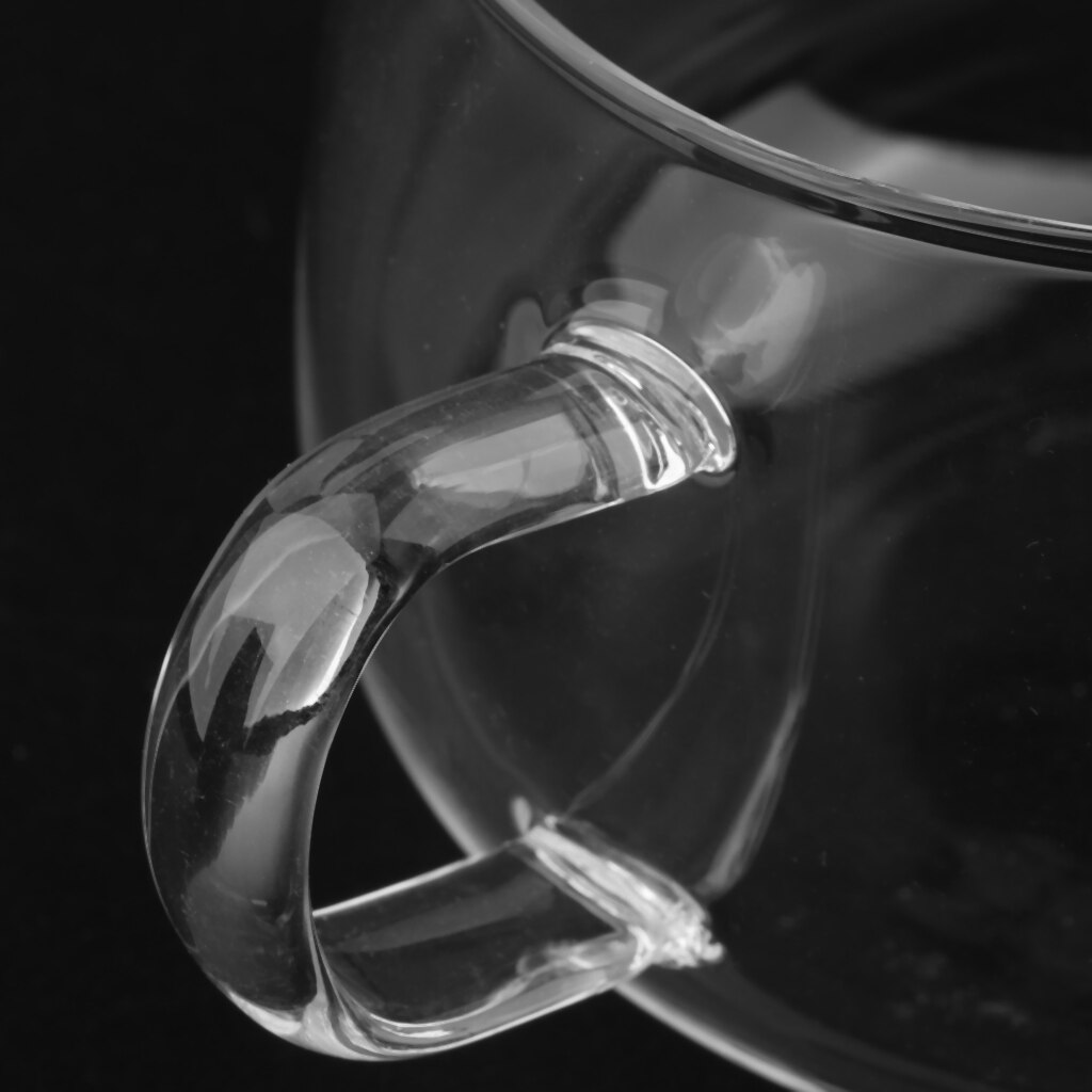 200 Ml Double Wall Borosilicaatglas Cup Mok Cup Clear Hittebestendig Handgemaakte Cup Transparante Glazen Beker Met handvat