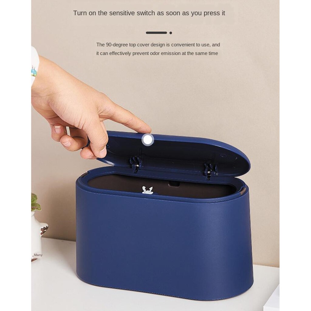 Kleine Prullenbak Prullenbak Vuilnis Container Bin Badkamer Keuken Thuis Bureau Mini Prullenbak Met Swing Deksel